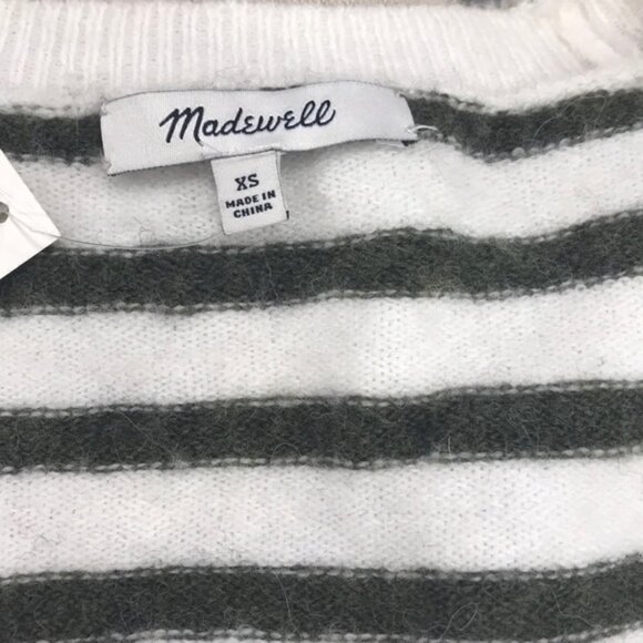 MADEWELL Elthorne Stripe Wrap Front Sweater - Picture 7 of 8